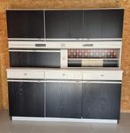 Vintage keukenkast jaren '70, Ophalen, Gebruikt, 150 tot 200 cm, Wit