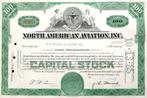 North American Aviation Inc. 1965, Timbres & Monnaies, Actions & Titres, Certificat d'action, Enlèvement ou Envoi, 1950 à 1970