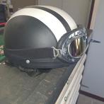 Scooterhelm met stofbril, Fietsen en Brommers, Ophalen, Zo goed als nieuw
