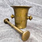 Antieke grote Vijzel en stamper, Antiek en Kunst, Antiek | Brons en Koper, Ophalen of Verzenden