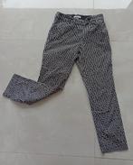 Élégant pantalon motifs géométriques 36% coton. T. 40. H&M, Maat 38/40 (M), Zwart, Ophalen of Verzenden, Zo goed als nieuw