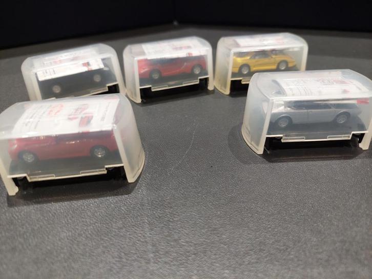 5 metalen minicars van KYOSHO - FERRARI, Hobby en Vrije tijd, Modelauto's | Overige schalen, Zo goed als nieuw, Ophalen of Verzenden