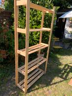 Houten opbergrek, Huis en Inrichting, Woonaccessoires | Wandplanken en Boekenplanken, Ophalen