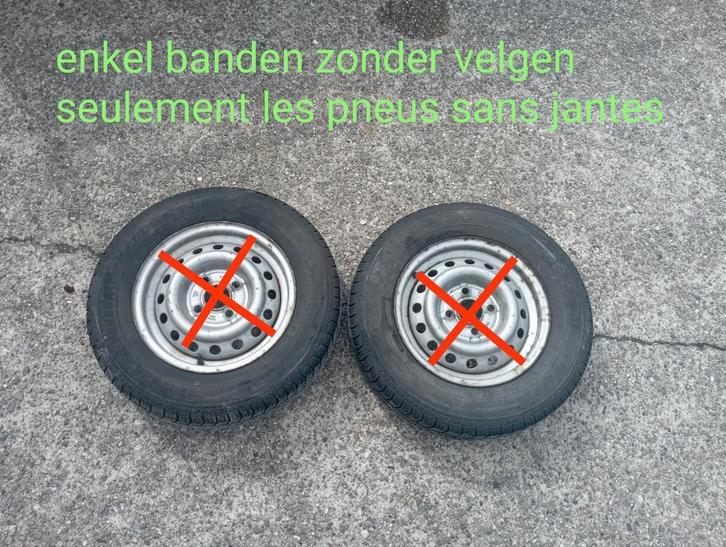 2 Banden 155/80/R13 79S (zonder velgen), Auto-onderdelen, Banden en Velgen, Band(en), 13 inch, 155 mm, Overig, Gebruikt, Ophalen