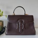 Vintage handtas., Ophalen, Gebruikt, Bruin, Handtas