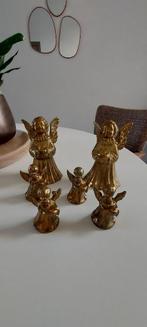 Engelen set ( messing)vintage antiek kaarsen, Diversen, Kerst, Ophalen, Gebruikt