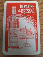 Oude speelkaart cognac likeuren Domaine de Bressac, Verzamelen, Ophalen of Verzenden, Zo goed als nieuw, Speelkaart(en)