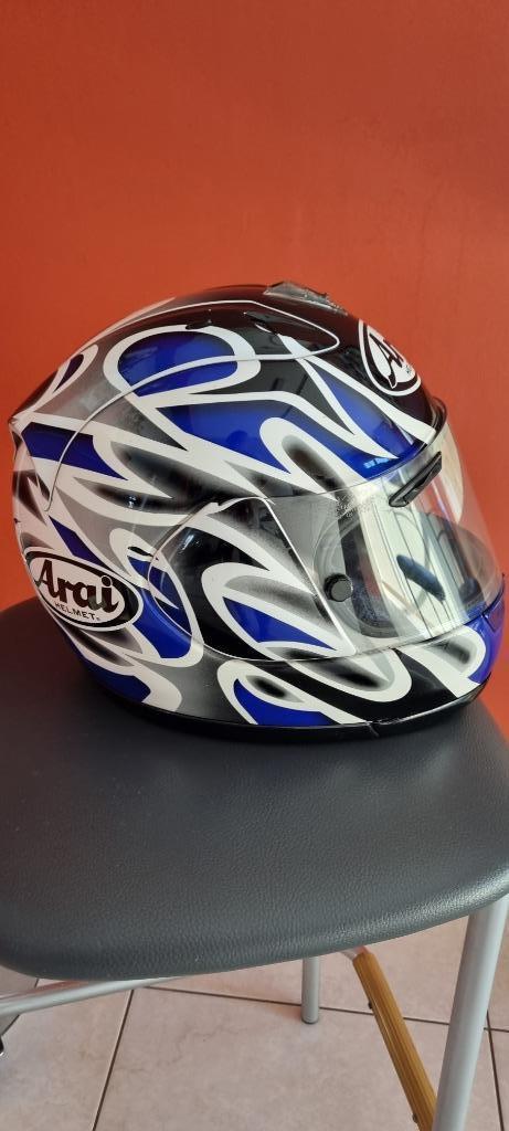 Arai RX-7 RR4 Colin Edwards vintage model, Motoren, Kleding | Motorhelmen, Heren, Integraalhelm, L, Arai, Tweedehands, Ophalen