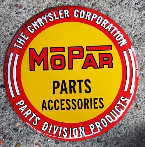 Mopar parts accessories emaillen reclame bord en veel andere, Collections, Marques & Objets publicitaires, Comme neuf, Panneau publicitaire