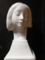 Buste art déco en porcelaine Matt Biscuit, Enlèvement ou Envoi