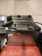 Friteuse double Euromax 2x8L hospitality, Electroménager, 4 litres ou plus, Enlèvement, Utilisé, Friteuse duo