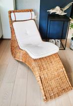 Rotan relaxzetel, Huis en Inrichting, Ophalen, Minder dan 75 cm, Riet of Rotan, Zo goed als nieuw