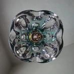 Vintage Franse Bayel kristalglazen hanglamp., Ophalen of Verzenden