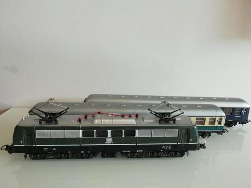 HO Lima treinset 6 assige trein DB 151 002-3 & 2 rijtuigen, Hobby & Loisirs créatifs, Trains miniatures | HO, Utilisé, Set de Trains