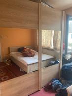 armoire à miroir+placard+lit pour 2 personnes pour 150€ !, Maison & Meubles, Enlèvement, Utilisé