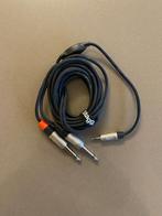 Câble Audio Stagg 2m - Mini Jack Stéréo vers 2x Jack Mono, Enlèvement ou Envoi, Utilisé, 2 à 5 mètres, Autres câbles