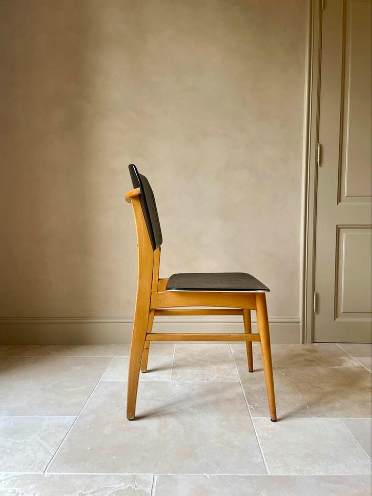 6 x vintage design Mid Century eetkamerstoelen, Huis en Inrichting, Stoelen, Zo goed als nieuw, Vijf, Zes of meer stoelen, Hout