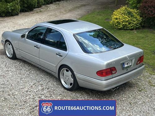 Mercedes E55 AMG 1998 | Route 66 Auctions, Auto's, Oldtimers, Bedrijf, Te koop, Mercedes-Benz, Benzine, Berline, 4 deurs, Handgeschakeld