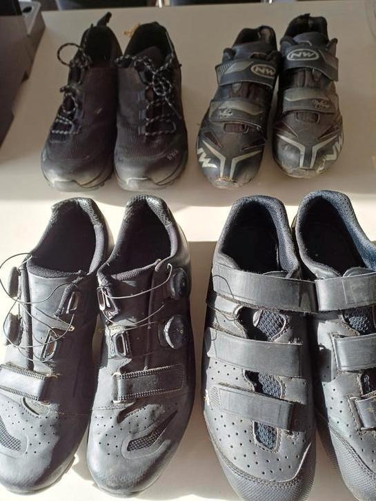 Mtb schoenen rockrider, fizik, northwave maat 40-41-42-43, Sport en Fitness, Wielrennen, Gebruikt, Ophalen of Verzenden