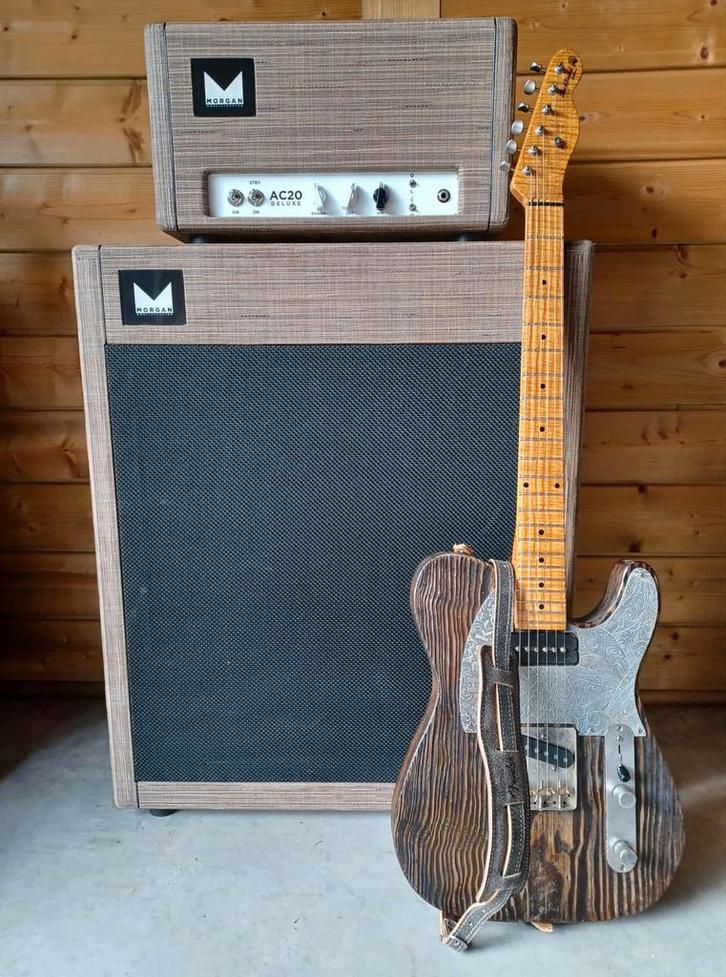 Morgan AC20 Deluxe Head + Cab, Muziek en Instrumenten, Versterkers | Bas en Gitaar, Zo goed als nieuw, Ophalen