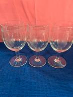 3 kristallen glazen, Antiek en Kunst, Antiek | Glaswerk en Kristal, Ophalen