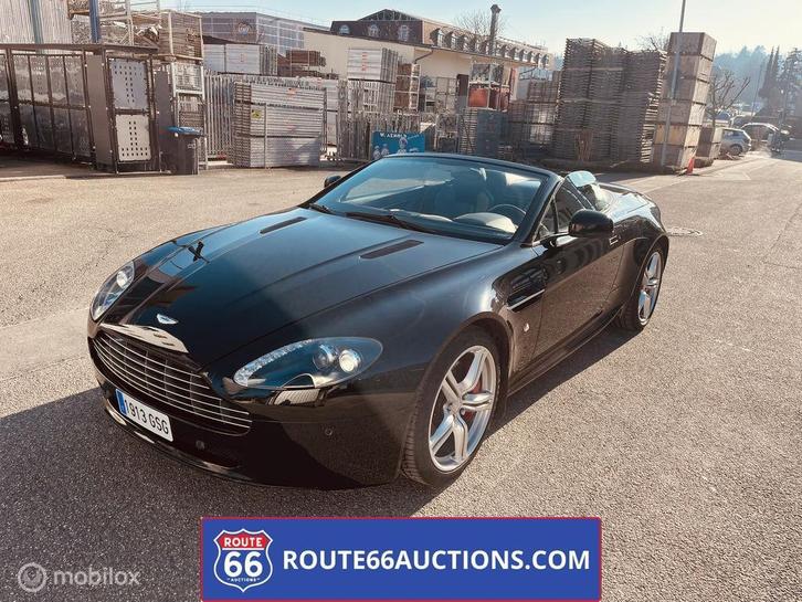 Aston Martin V8 Vantage | 2009 | Route 66 Auctions, Auto's, Aston Martin, Bedrijf, Te koop, V8 Vantage, Benzine, Overige carrosserie