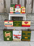 Diverse oude garage olie blikken te koop, Ophalen of Verzenden, Gebruikt, Overige, Overige merken