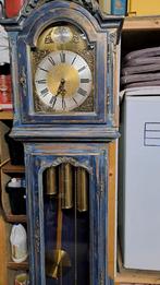 Zeer mooie eiken staande wandklok gerestaureerd, Antiek en Kunst, Ophalen