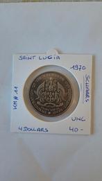 Saint lucia 4 dollars 1970 UNC !!! SCHAARS !!, Enlèvement ou Envoi