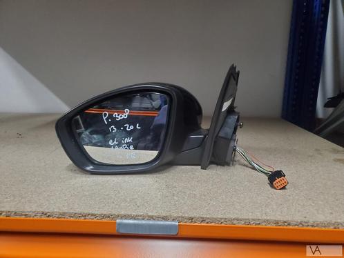 Peugeot 308 2013 - 2020 spiegel links zwart 10 draden €100, Auto-onderdelen, Spiegels, Peugeot, Gebruikt, Ophalen of Verzenden