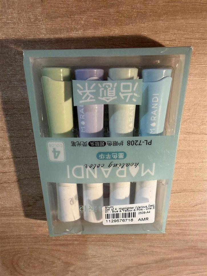 Miumi - Set of 4: Highlighter stift, Divers, Ecriture, Neuf, Enlèvement ou Envoi