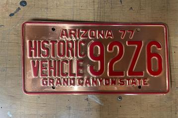 Te koop historische kentekenplaat Amerika. beschikbaar voor biedingen