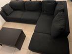 Canapé d’angle Noir, Enlèvement, Comme neuf, Tissus, Moderne
