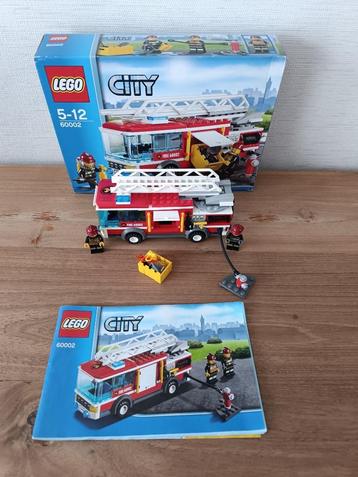 LEGO CITY brandweerwagen 60002 compleet met doos beschikbaar voor biedingen