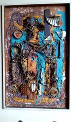 Zeer speciaal kunstwerk een  Assemblage van 1970 ?, Ophalen