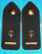 Passanten Krijgsauditoraat 1 paar 1B1B, Verzamelen, Militaria | Algemeen, Verzenden, Rijkswacht, Embleem of Badge