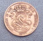 1907 1 centime FR Léopold 2, Postzegels en Munten, Munten | België, Metaal, Ophalen, Losse munt