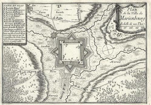 1665 - Marienburg / Marienbourg, Livres, Atlas & Cartes géographiques, Enlèvement ou Envoi