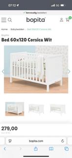 Wit babybedje van Bopita, Kinderen en Baby's, Ophalen, Gebruikt, Minder dan 140 cm, Matras