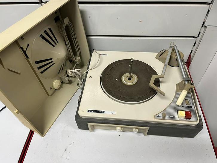 Philips AG 4025 Vintage elektrofoon - jaren 60, Audio, Tv en Foto, Platenspelers, Gebruikt, Platenspeler, Philips, Ophalen