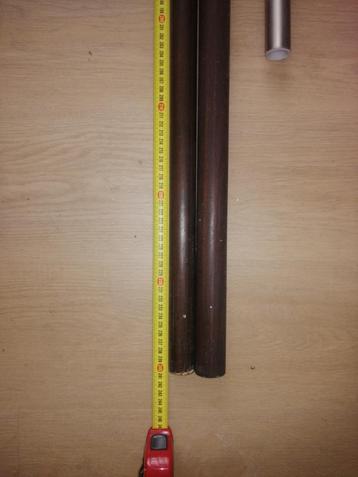 gordijnstang gordijnroede 241 cm bruin  diameter 30mm beschikbaar voor biedingen