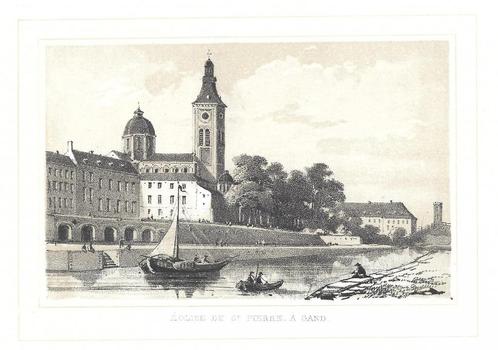 1844 - Gent Sint-Pieter, Antiquités & Art, Art | Eaux-fortes & Gravures, Envoi