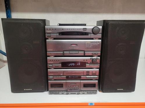 Pioneer Stereo Tower + 2 Pioneer boxen, Audio, Tv en Foto, Stereoketens, Zo goed als nieuw, Cassettedeck, Cd-speler, Dvd-speler