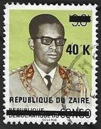 1 Postzegel 1977 Congo en Zaïre met opdruk (I) Mobutu, Enlèvement ou Envoi, Autres pays, Affranchi