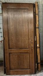 2 eiken deuren met kader en muurplint, Doe-het-zelf en Bouw, Ophalen, Zo goed als nieuw