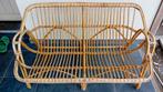 Vintage rotan zitbank in goede staat, Tuin en Terras, Tuinbanken, Ophalen, Zo goed als nieuw, Rotan