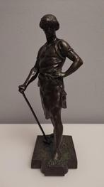 Sculpture Néo baroque en bronze patiné  Émile Picault., Antiquités & Art, Enlèvement ou Envoi