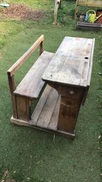 Houten schoolbank, Antiek en Kunst, Ophalen of Verzenden