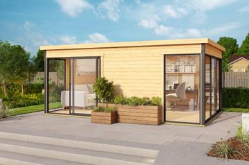 NIEUW modern houten tuinhuis Domeo 3 Set beschikbaar voor biedingen