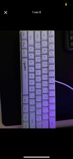 Gaming Keyboard 60% HLSJ, Ophalen, Gaming toetsenbord, Azerty, Zo goed als nieuw